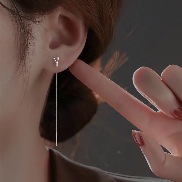 Initial Earrings