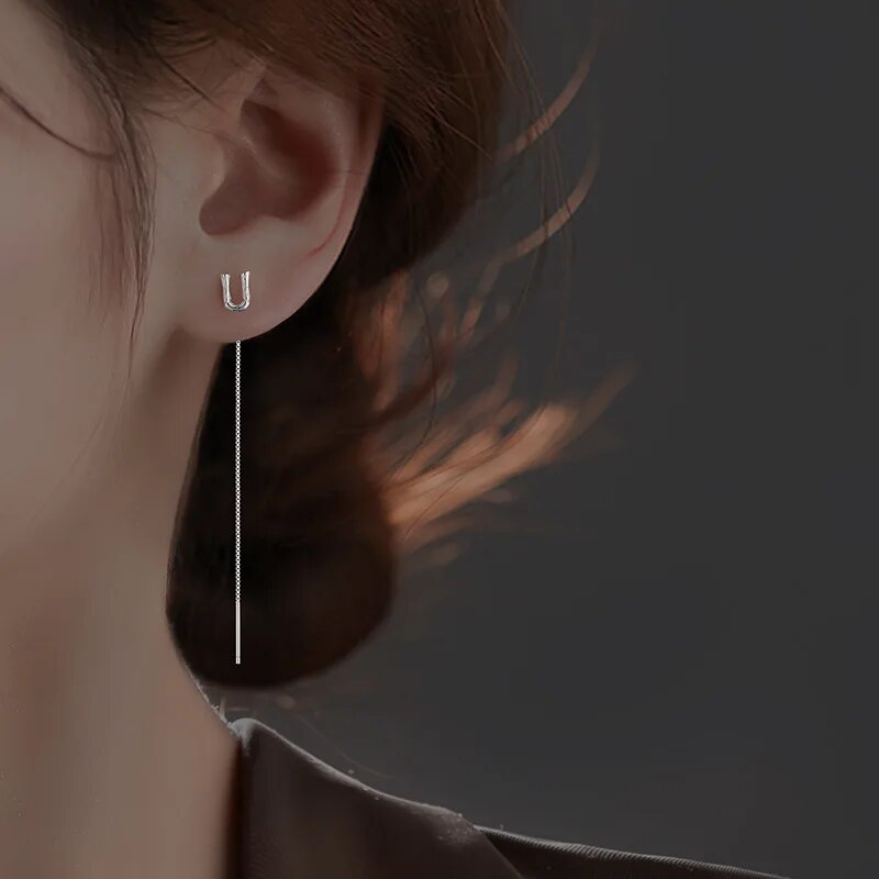 Initial Earrings